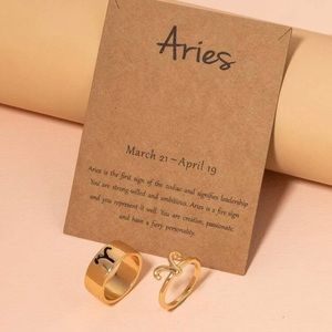 2PCS Aries Decor Rings